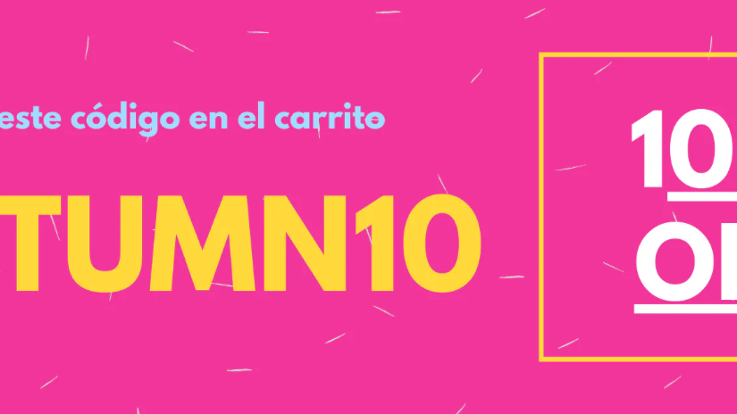 Desde hoy y hasta el 30 de noviembre consigue un -10% en toda la web