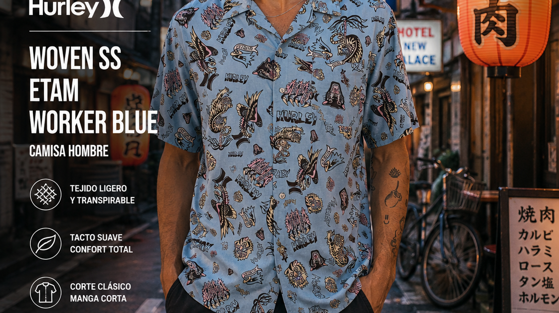 Ropa Hurley para hombre con estilo surf y urbano, análisis de calidad, opiniones y productos destacados de la marca