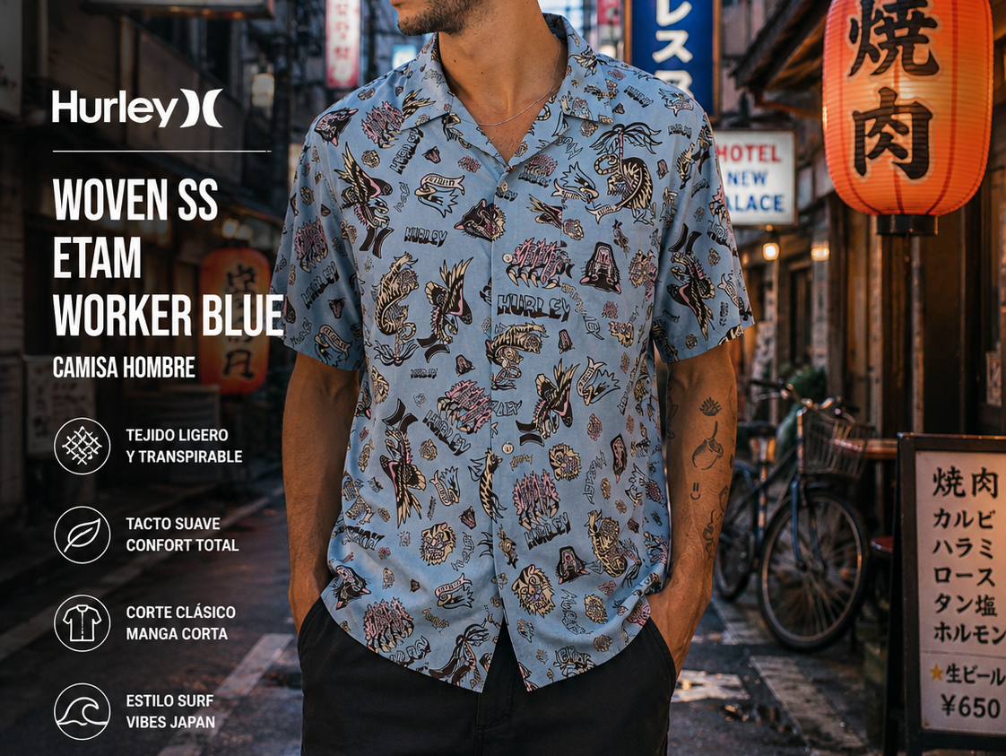 Ropa Hurley para hombre con estilo surf y urbano, análisis de calidad, opiniones y productos destacados de la marca