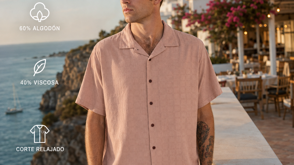 Look de ropa surf para hombre con camiseta, bermudas y estilo relajado - imagen editorial propia de THE SURF TOWN