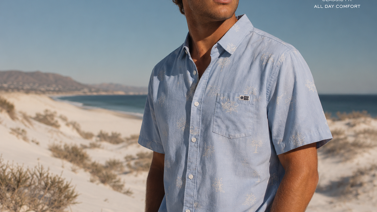 Ropa Salty Crew inspirada en el surf, la pesca y la vida en el océano - imagen editorial propia de THE SURF TOWN