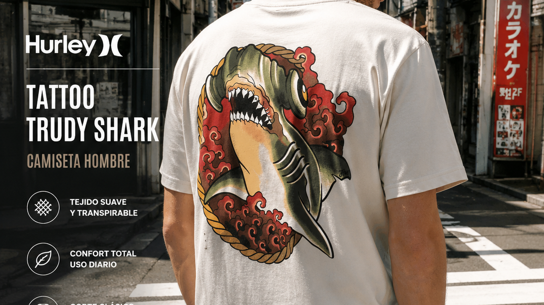 Ropa Hurley para hombre inspirada en surf, skate y cultura californiana - imagen editorial propia de THE SURF TOWN