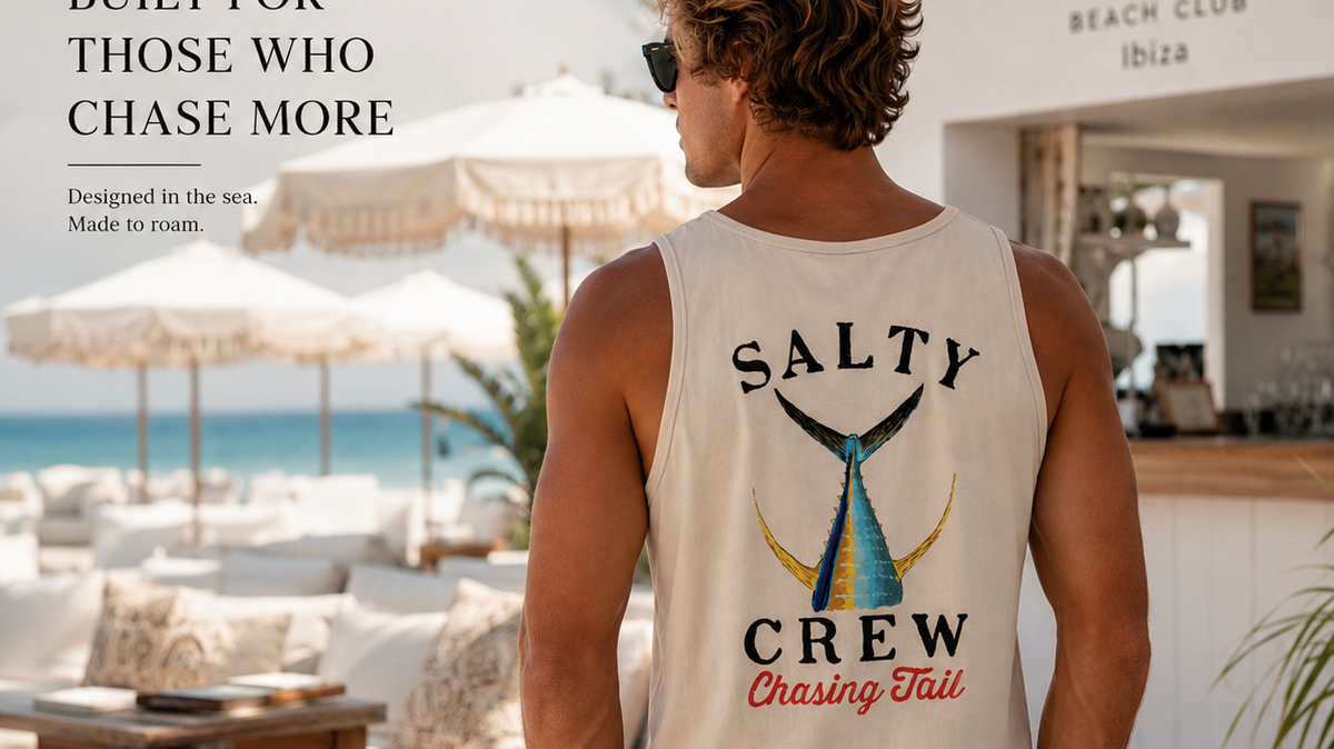 Salty Crew: por qué sus camisetas hablan de pesca tanto como de surf