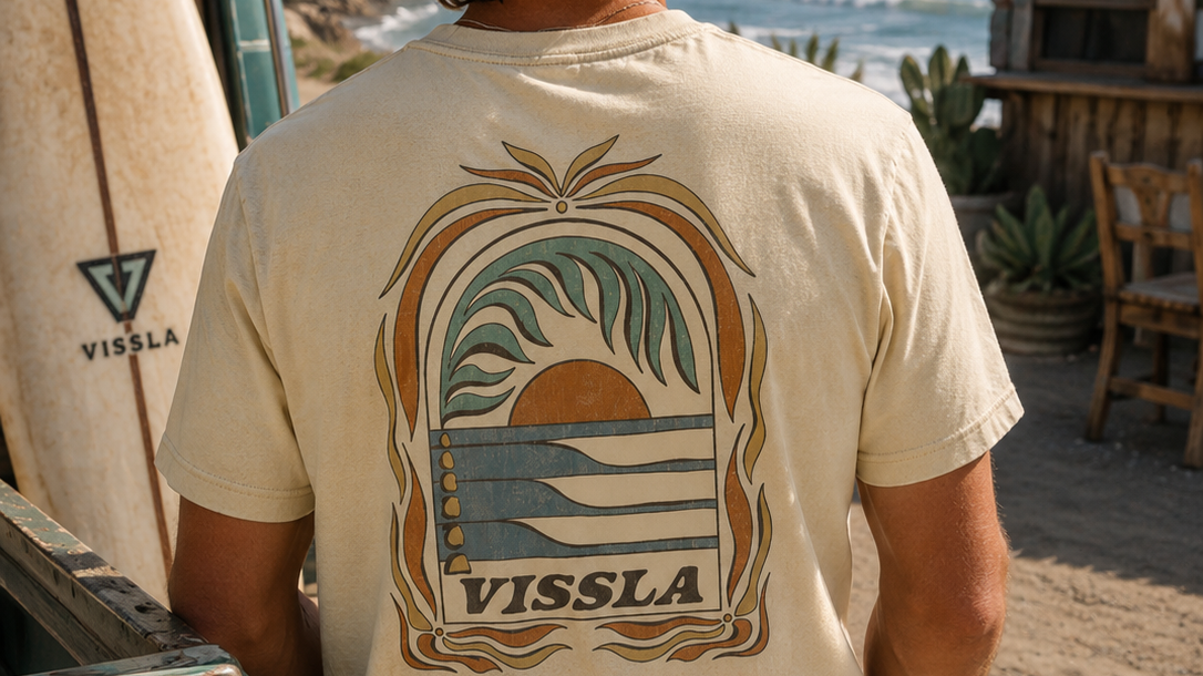 Camisetas surf de diferentes cortes y estilos - imagen editorial propia de THE SURF TOWN