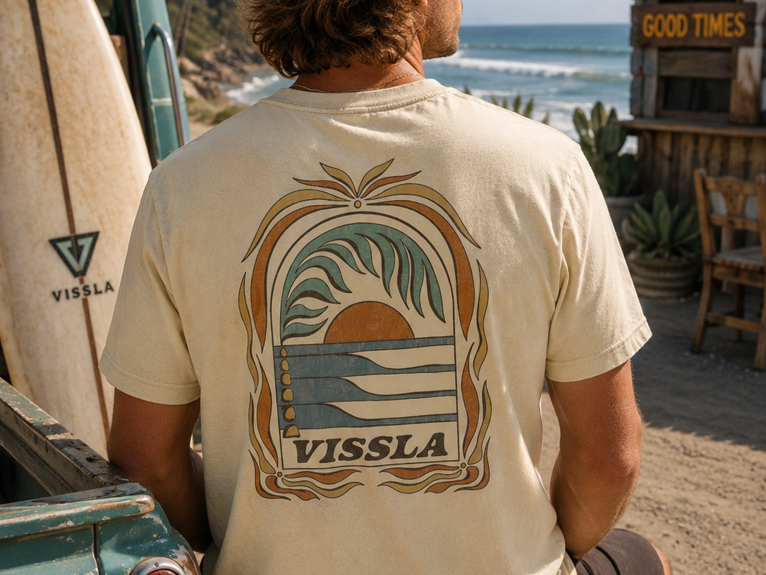Camisetas surf de diferentes cortes y estilos - imagen editorial propia de THE SURF TOWN
