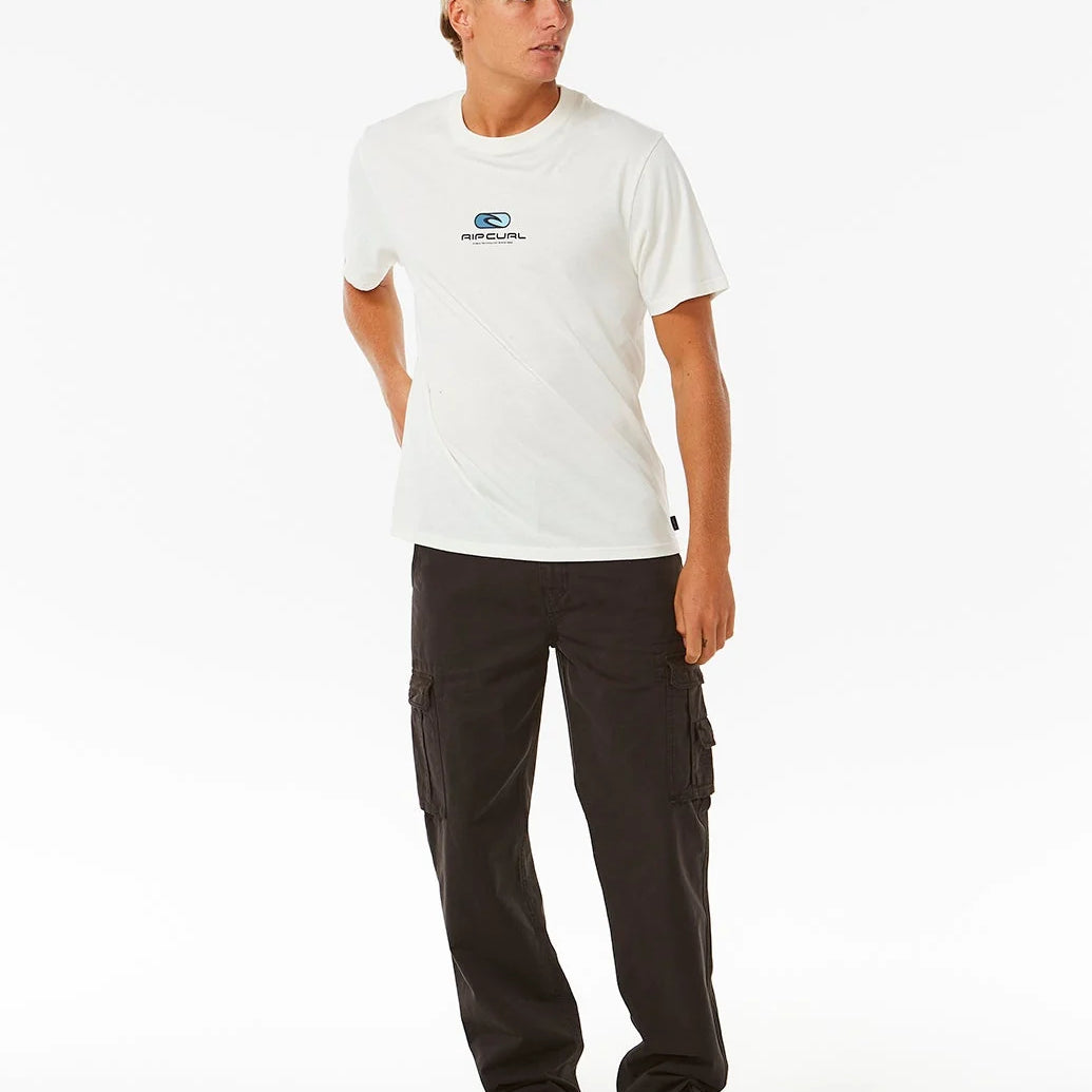 Pantalones Rip Curl Cargo Classic Surf Black Washed, detalle de acabado