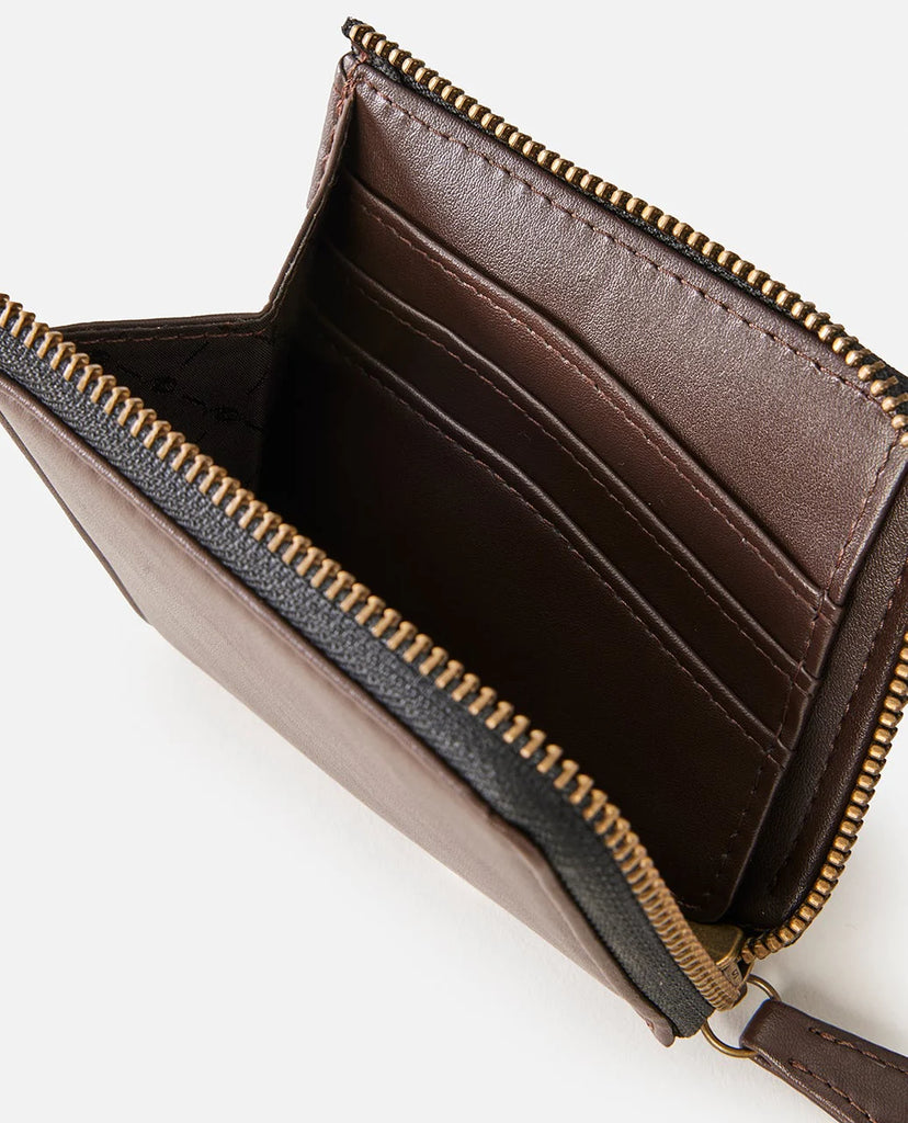 Cartera Rip Curl Zip Around PU Brown
