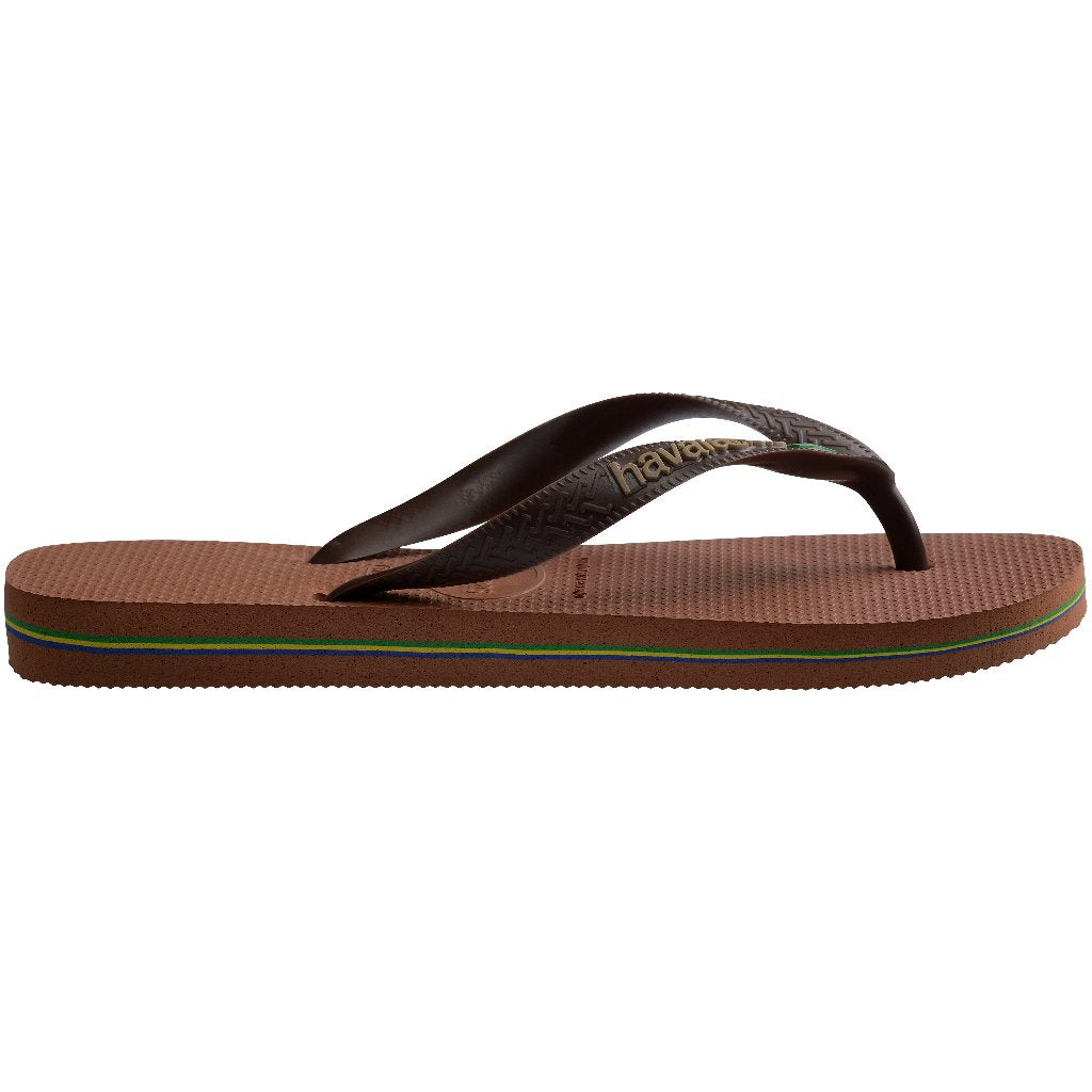 Chanclas Havaianas Brasil Logo New Brown