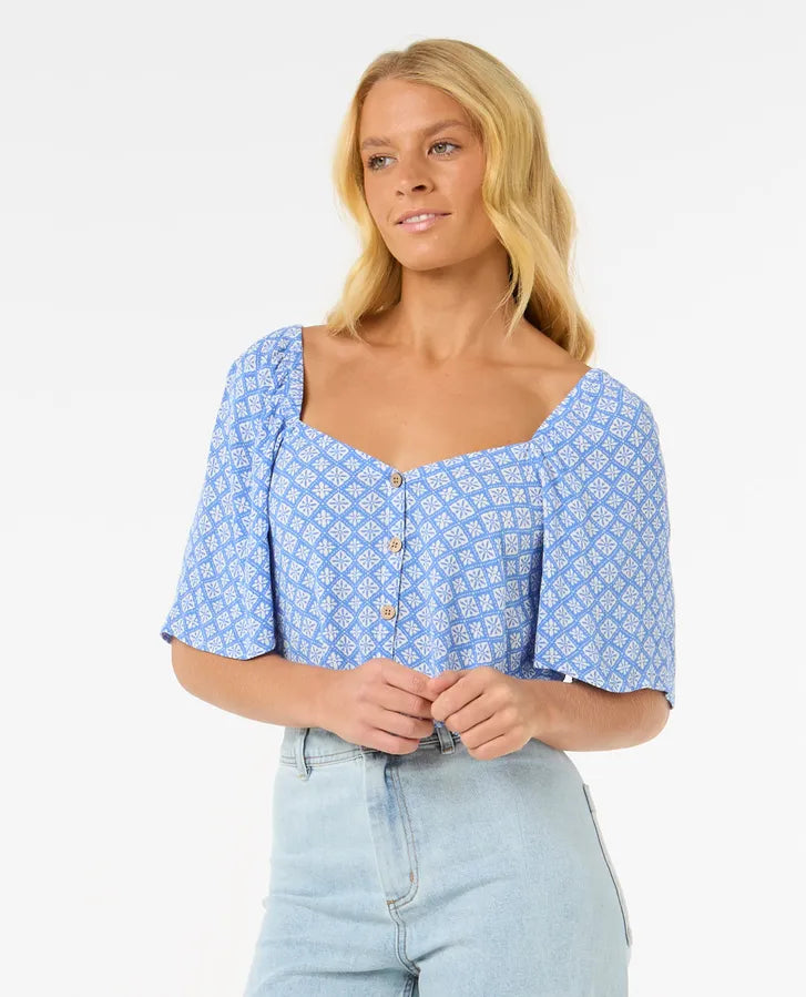 Top Rip Curl Classic San Carlos Blue