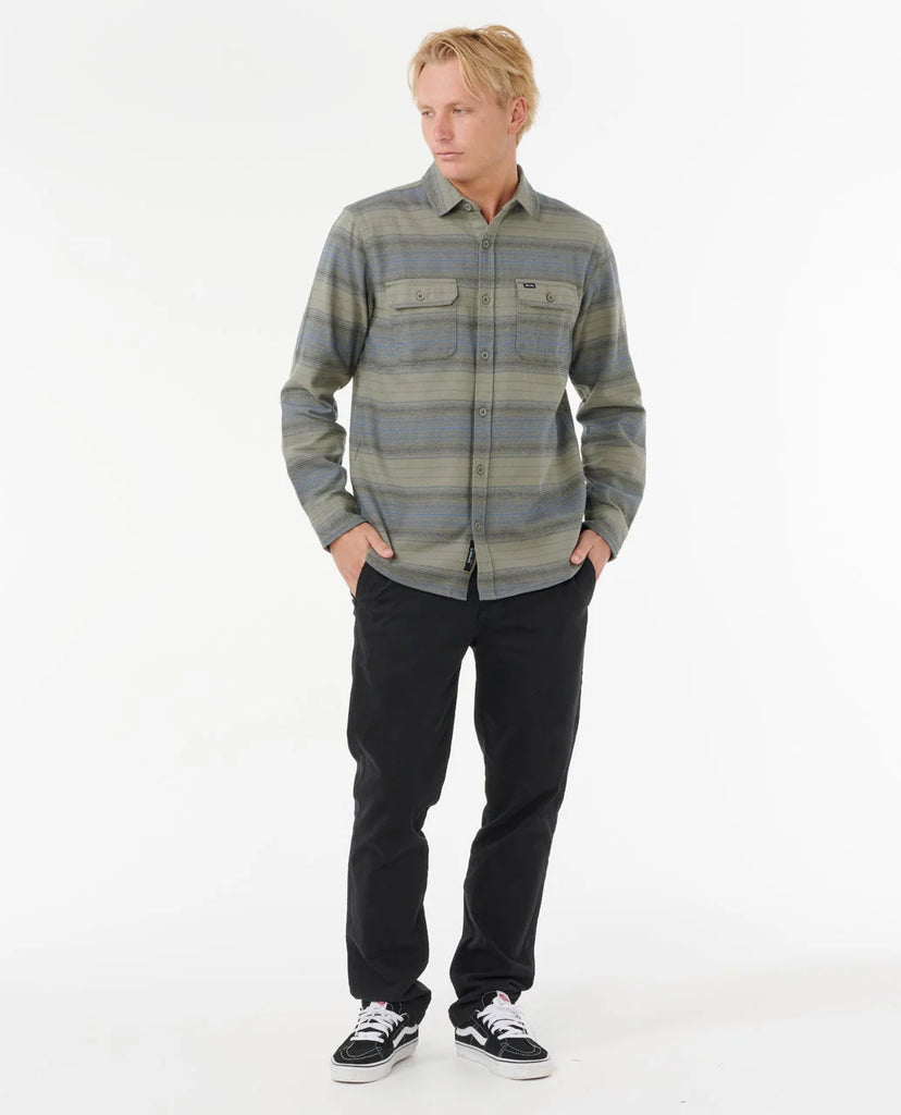 Camisa Rip Curl Line Up Flannel Deep Cactus
