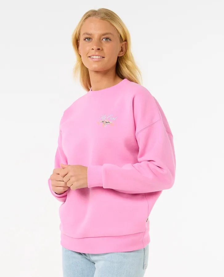 Sudadera Rip Curl Hibiscus Diamond Heritage Pink
