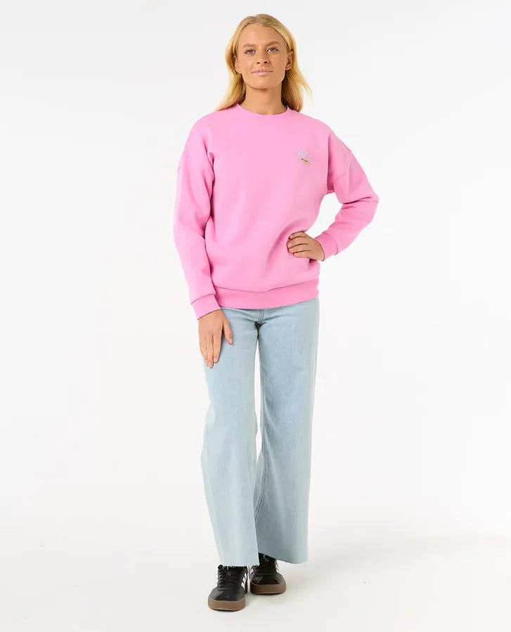 Sudadera Rip Curl Hibiscus Diamond Heritage Pink