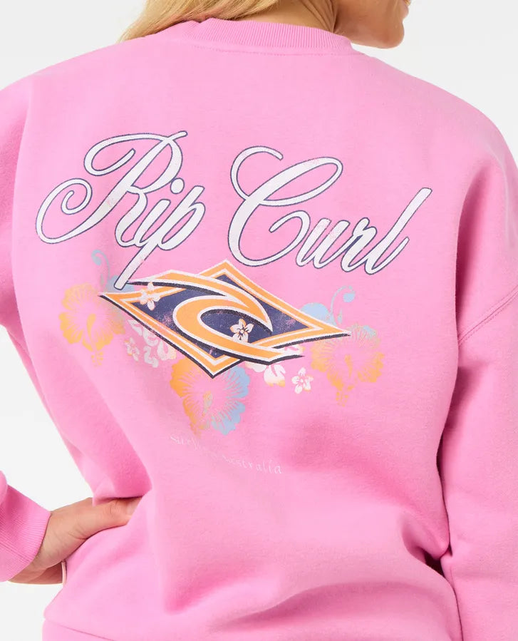 Sudadera Rip Curl Hibiscus Diamond Heritage Pink