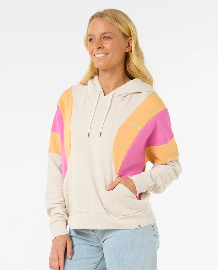 Sudadera Rip Curl Olalla Hoodie Fleece Oatmeal Marle