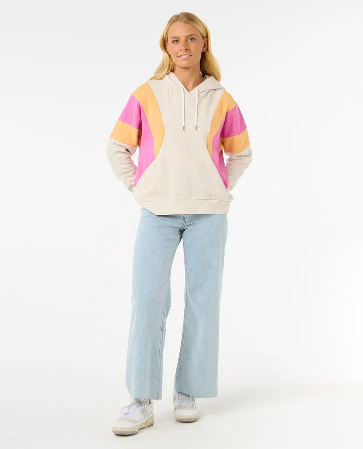 Sudadera Rip Curl Olalla Hoodie Fleece Oatmeal Marle