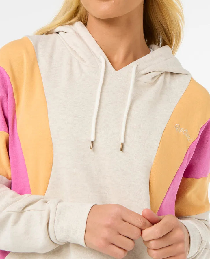 Sudadera Rip Curl Olalla Hoodie Fleece Oatmeal Marle