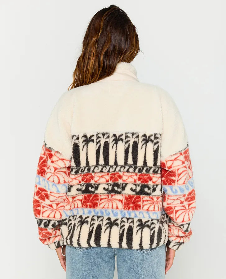 Sudadera Rip Curl Oceanic Zip Beige