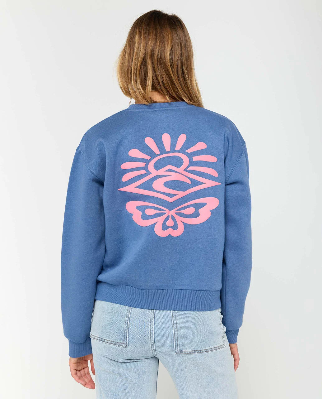Sudadera Rip Curl Icons Of Surf Moonnight Blue, vista frontal
