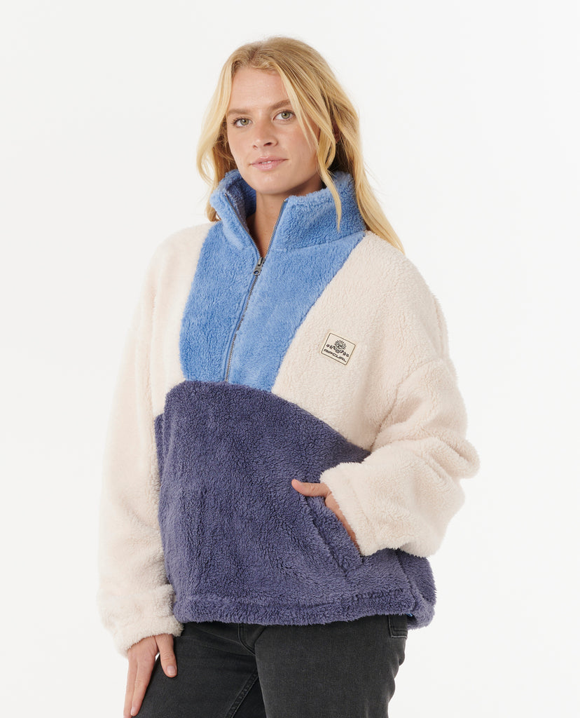 Sudadera Rip Curl Block Party Polar Fleece Blue