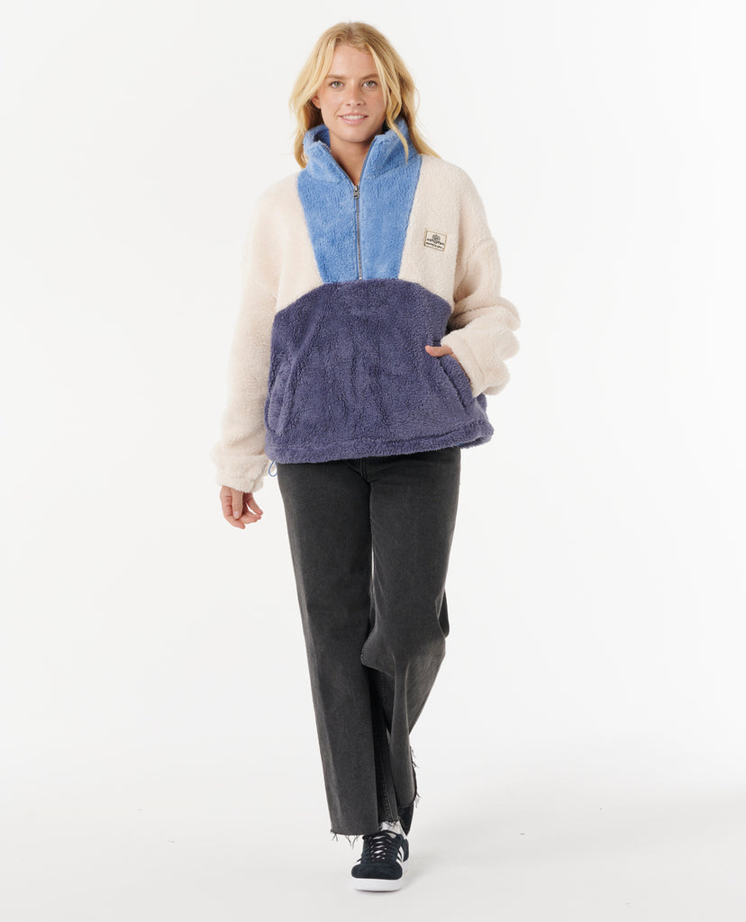 Sudadera Rip Curl Block Party Polar Fleece Blue