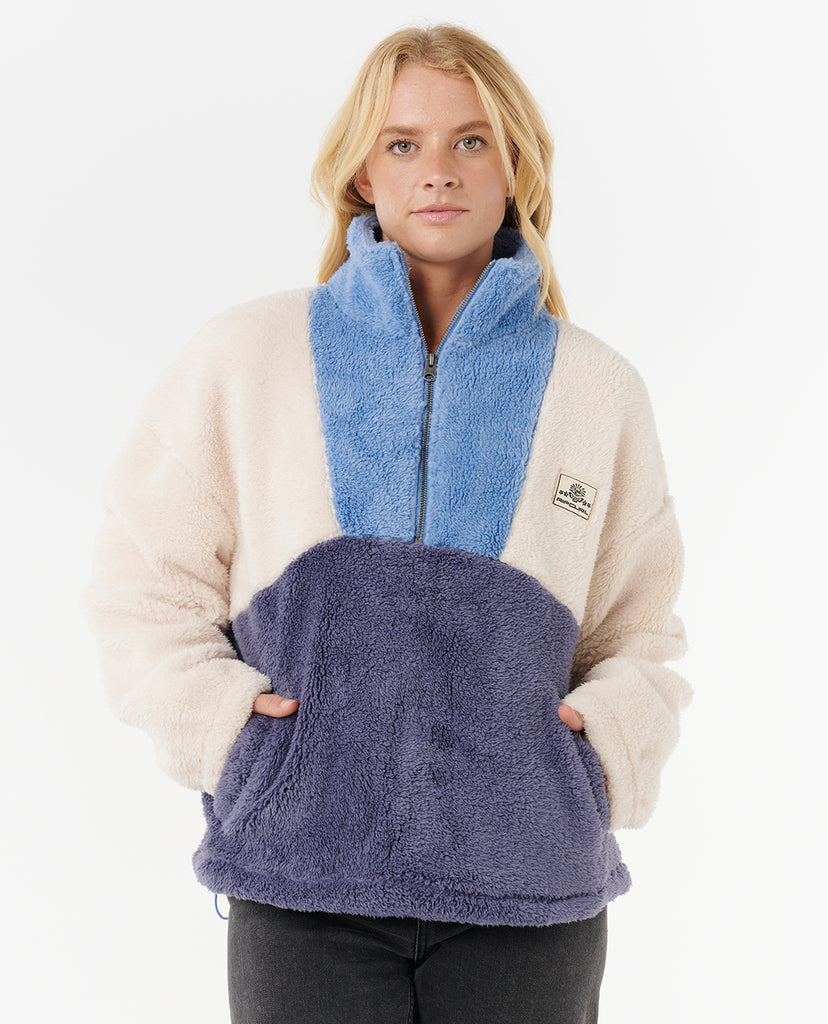 Sudadera Rip Curl Block Party Polar Fleece Blue