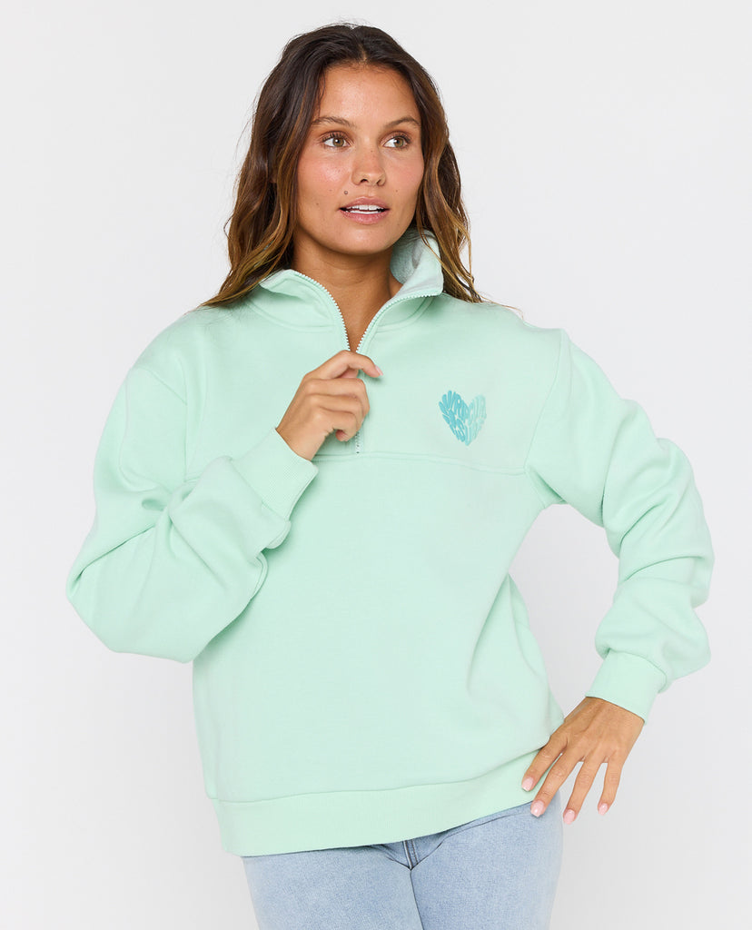 Sudadera Rip Curl Half Zip Fleece Light Aqua