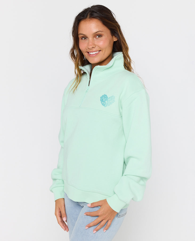 Sudadera Rip Curl Half Zip Fleece Light Aqua