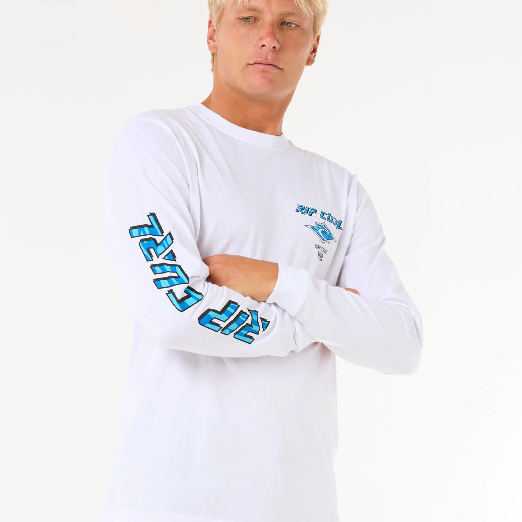 Camiseta Rip Curl Fade Out Icons White LS moda surf THE SURF TOWN