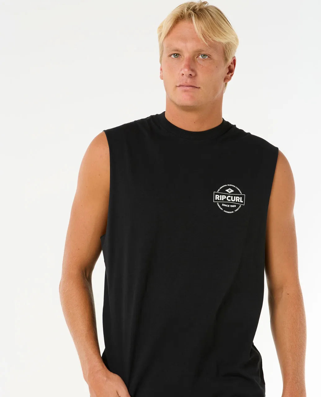 Camiseta Rip Curl Stapler Muscle Black