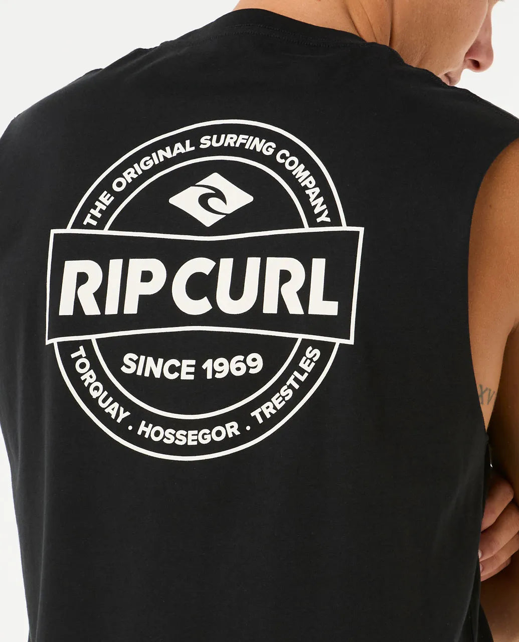 Camiseta Rip Curl Stapler Muscle Black