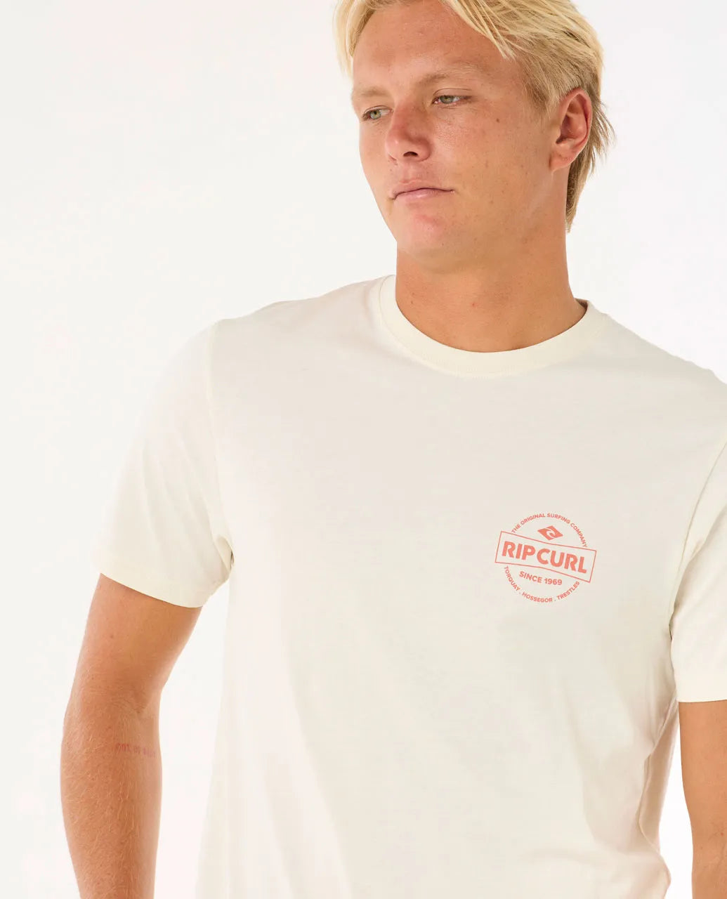 Camiseta Rip Curl Stapler Bone