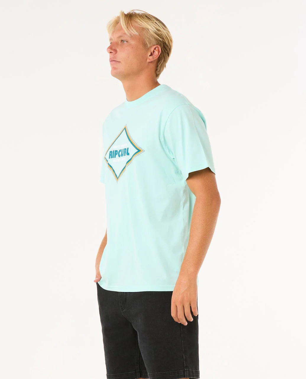 Camiseta Rip Curl Yo Mumma Surf Revival Light Aqua