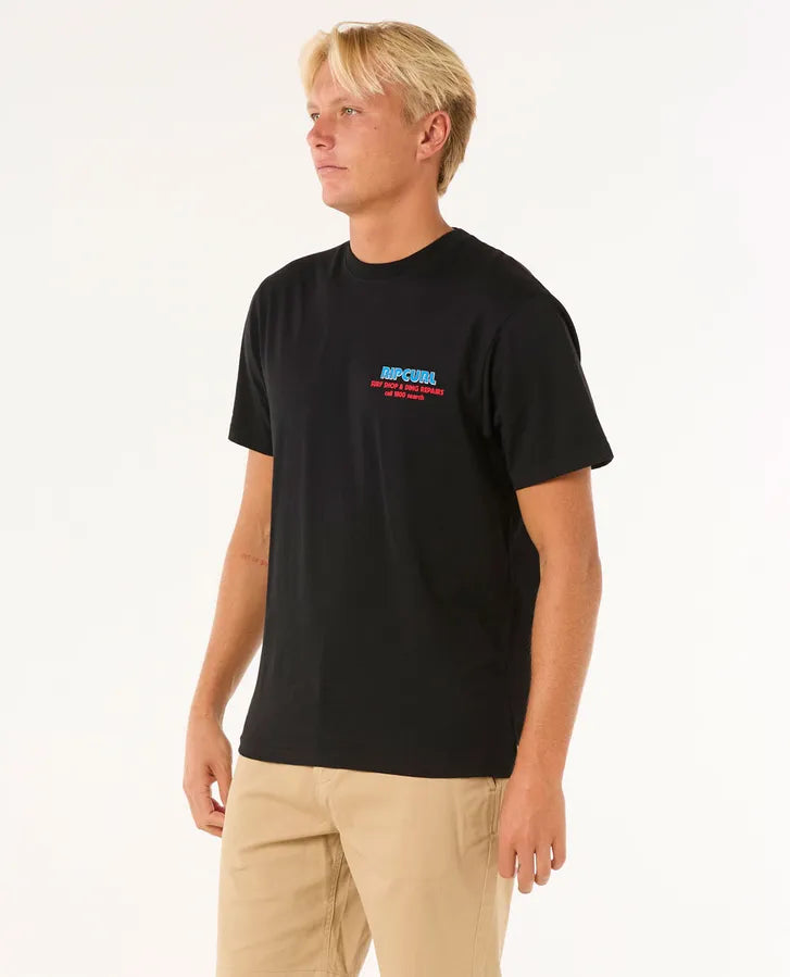 Camiseta Rip Curl Revival Ding Repair Black