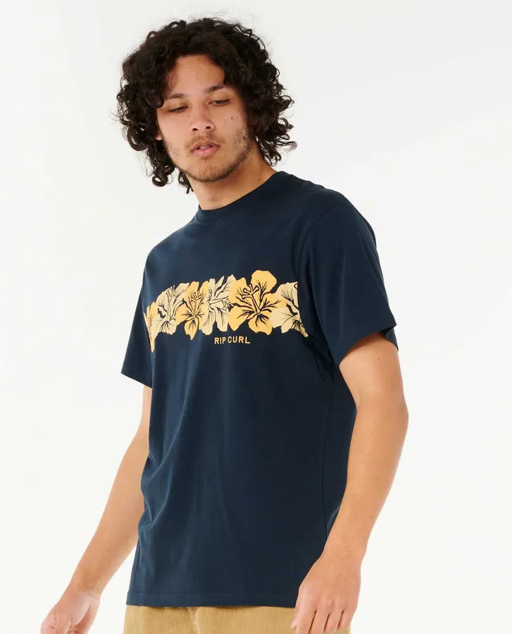 Camiseta Rip Curl Aots Cody Welsh Hibiscus Dark Navy