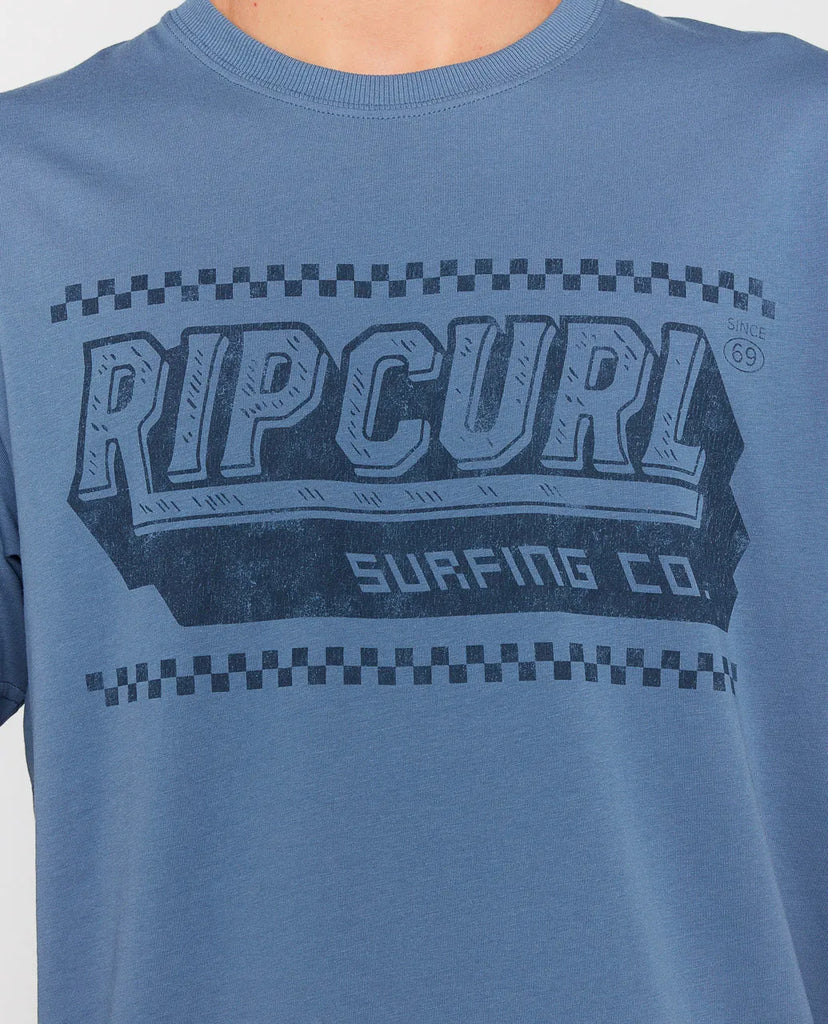 Camiseta Rip Curl Sportline Invader Bluefin