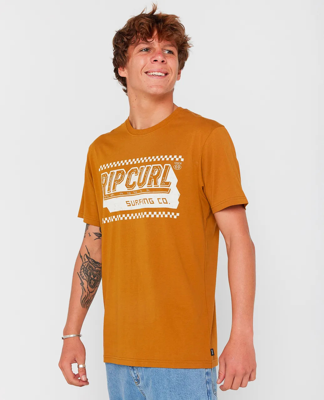 Camiseta Rip Curl Sportline Invader Bronzed