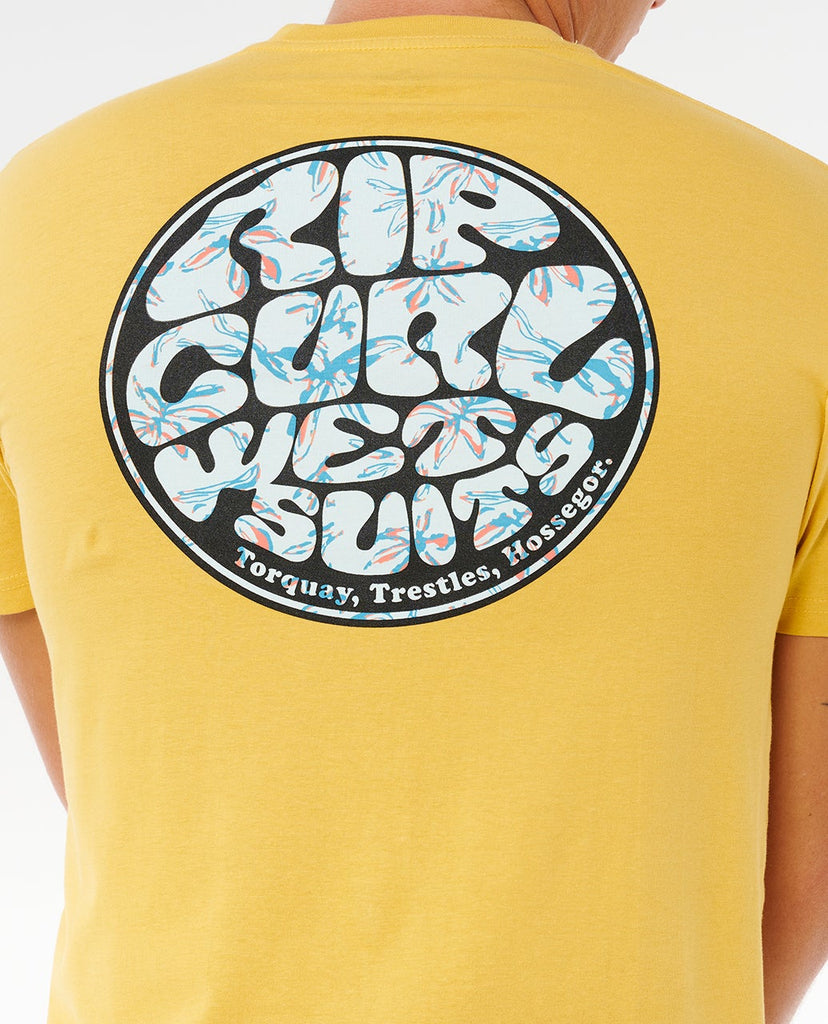Camiseta Rip Curl Wettie Passage Icon Tee Ochre