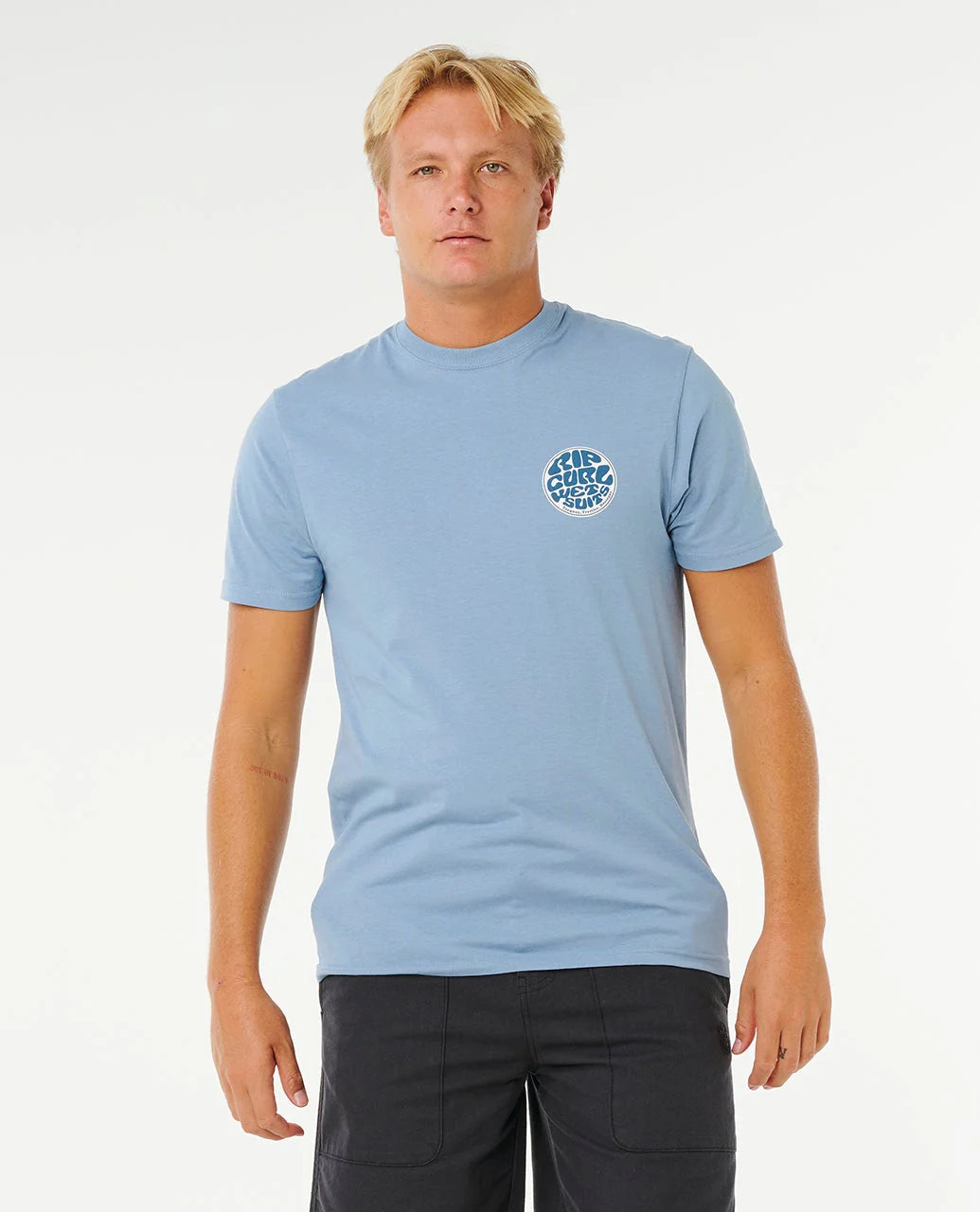 Camiseta Rip Curl Wettie Passage Icon Tee Faded Denim