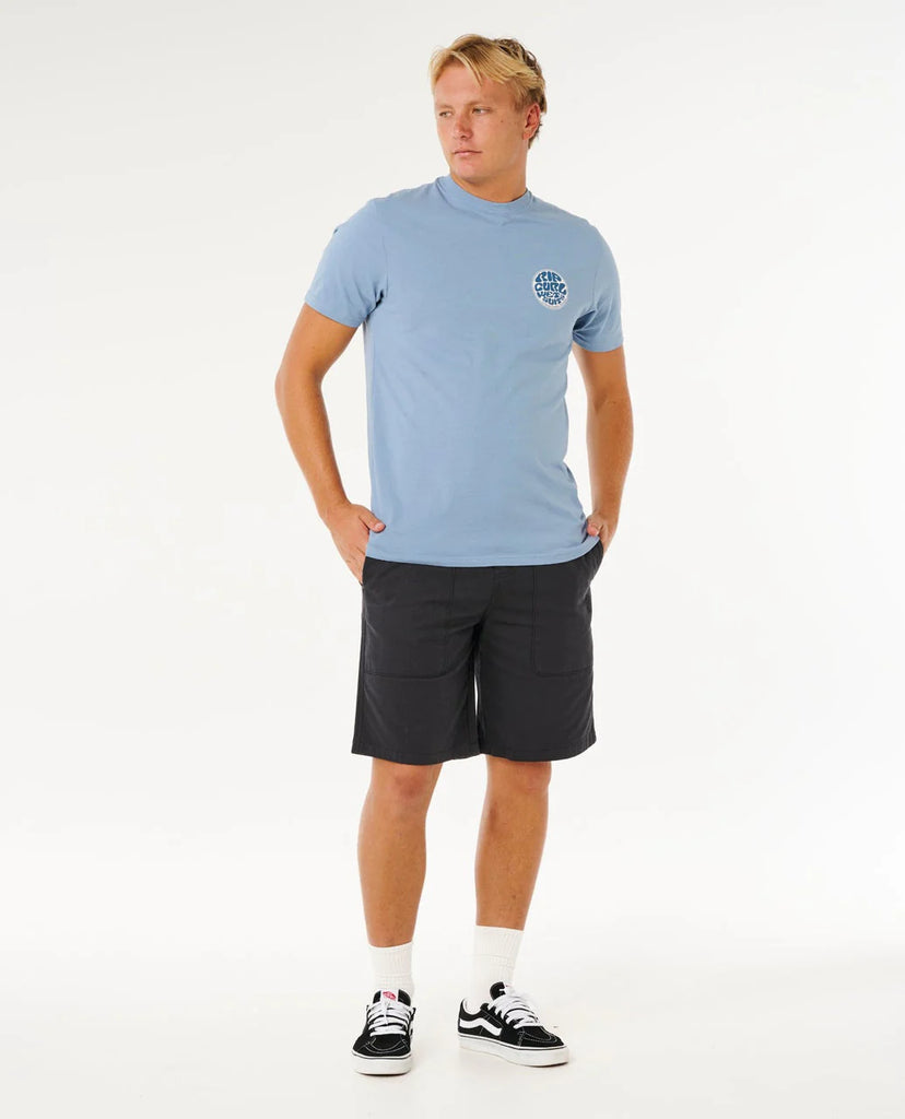 Camiseta Rip Curl Wettie Passage Icon Tee Faded Denim