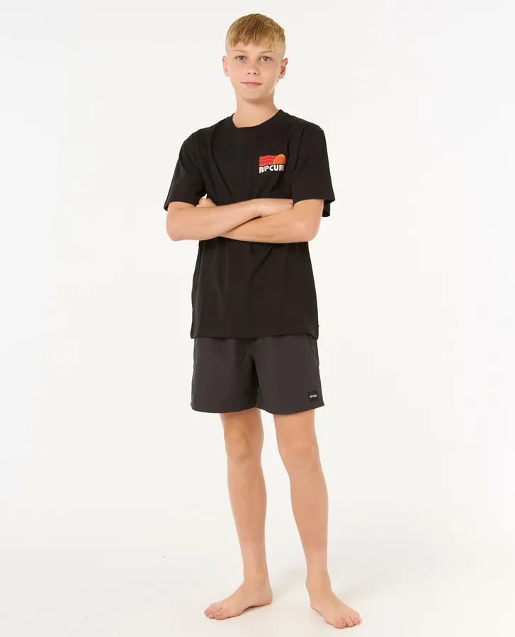 Camiseta Rip Curl Surf Revival Stacked Black