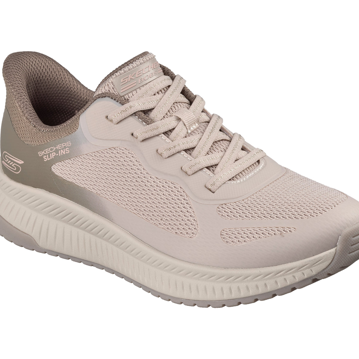 Skechers BOBS Squad 4 Staple Look Taupe Multi - vista lateral
