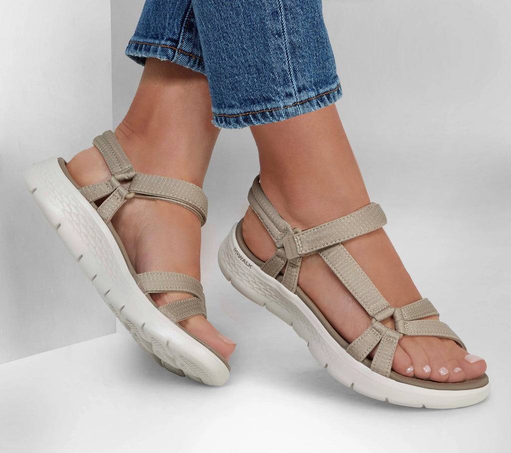 Sandalias Skechers Go Walk Flex Taupe