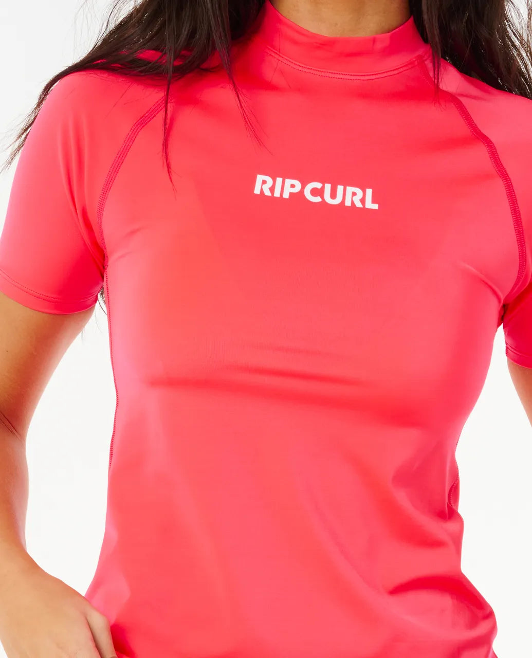 Licra Rip Curl Classic Surf Rashguard Electric Red