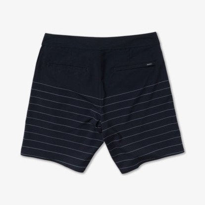 Bañador RVCA Steady Stripe Trunk - Negro (Black) - imagen oficial de producto, vista bck1