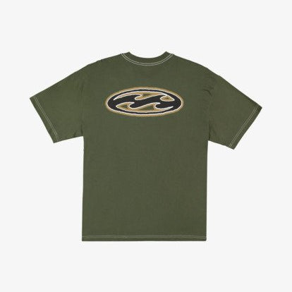 Camiseta Billabong Bad Dog Pill Wave - Verde (Rifle Green) - imagen oficial de producto, vista bck1