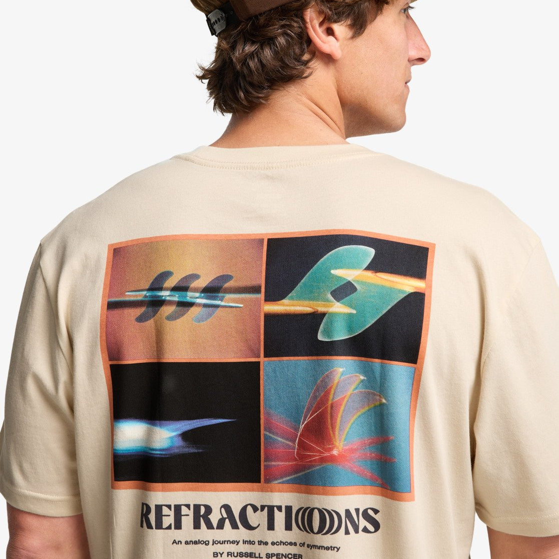 Camiseta Billabong Russel Spencer Refractions Oyster Gray, vista alternativa