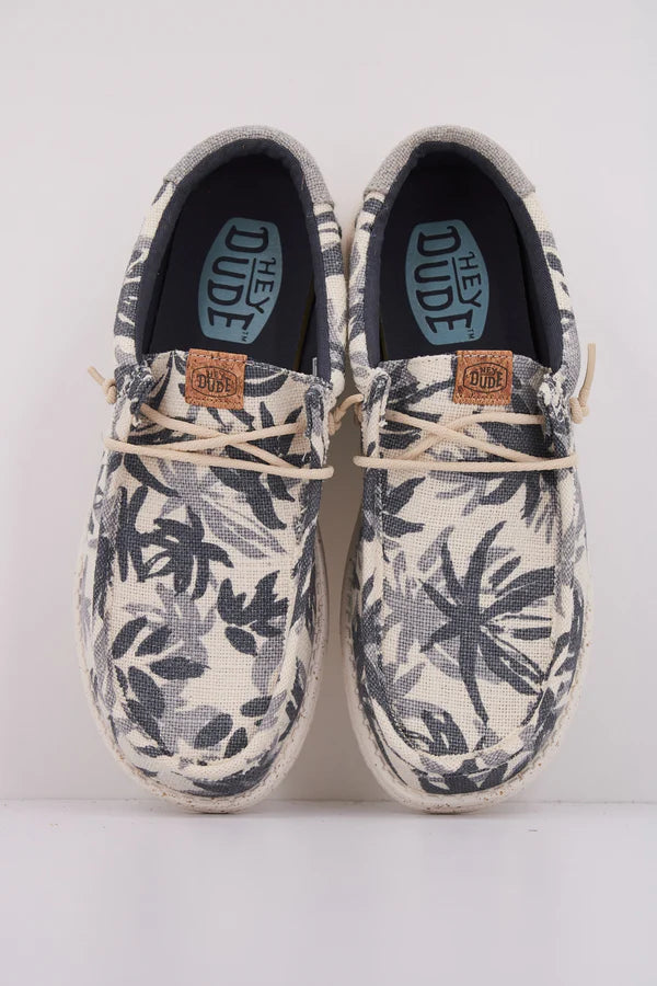 Zapatillas Hey Dude Wally Palm Jute Egert/Cloud Blue