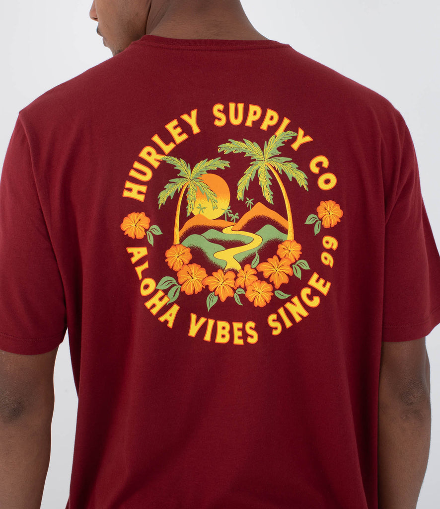 Camiseta Hurley Hawaiian Islands True Red
