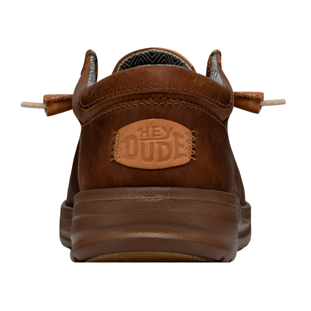 Zapatillas Hey Dude Wally Grip Craft Leather Brown