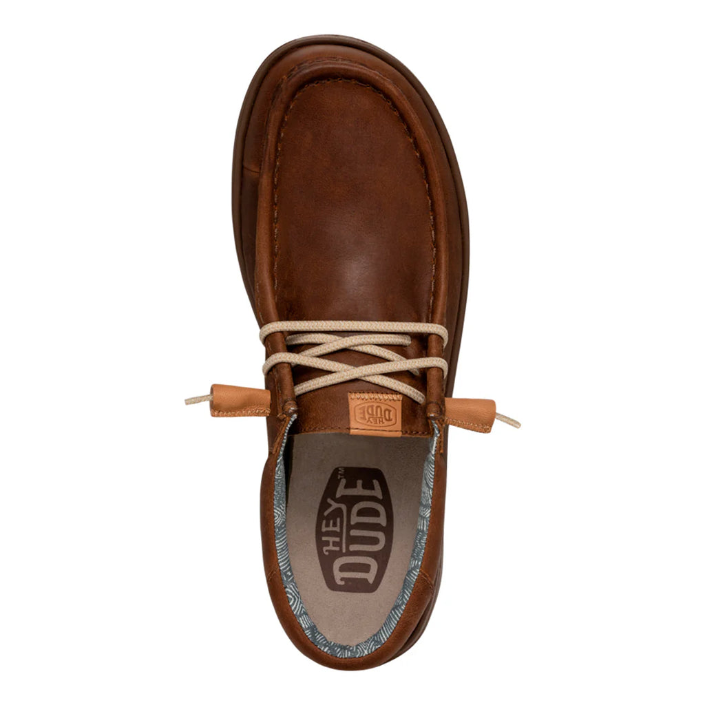 Zapatillas Hey Dude Wally Grip Craft Leather Brown